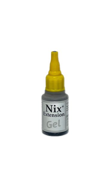 Чёрный клей-гель Nix Extension Gel для наращивания волос.