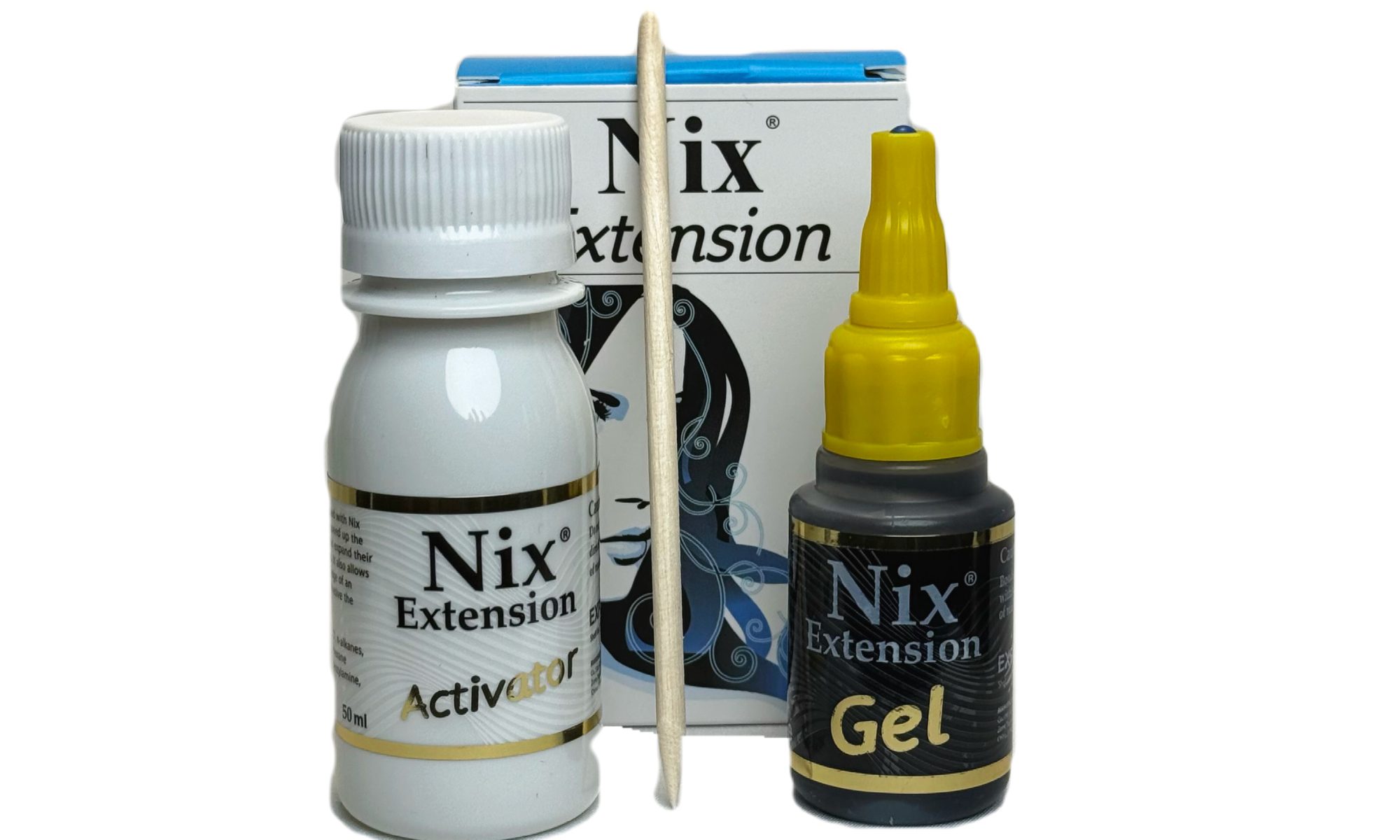 комплект с черным клеем nix extension